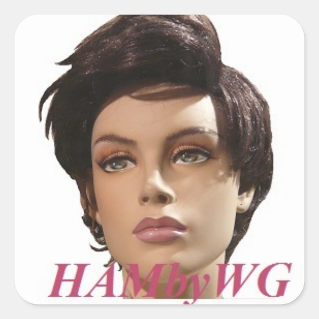 Adesivo Quadrado HAMbyWG - Mannequin (Frente)