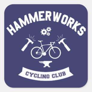 Adesivo Quadrado Hammerworks Cycling Club