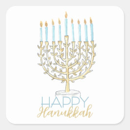 Adesivo Quadrado Hanukkah Sticker