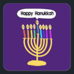 Adesivo Quadrado Happy Channukah Menora / Chanukia<br><div class="desc">hanuka, hanuka, hanukah, hanukah, hanukah, hanukah, hanukkah, chanuka, canukah, chanukah, canukah, canukkah, chanukkah chanukia, chanukia, hanukia, menora, mennora, feriado menorra, feriados, jedesejo, judaísmo, "feliz anukkah", rosto feliz", candelabros, felizes, canukah, hannuka, hanuka, chanuka, chanukah, chanukah, canuka, "canuka feliz", sameach, chag sameach, menora, menorah, hanukia, chanukia, judaísmo, judaísmo, judaica, candles, velas, luz,...</div>