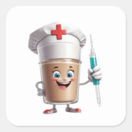 Adesivo Quadrado Happy Chef Stickers