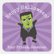 Happy Halloween Frankenstein Sticker