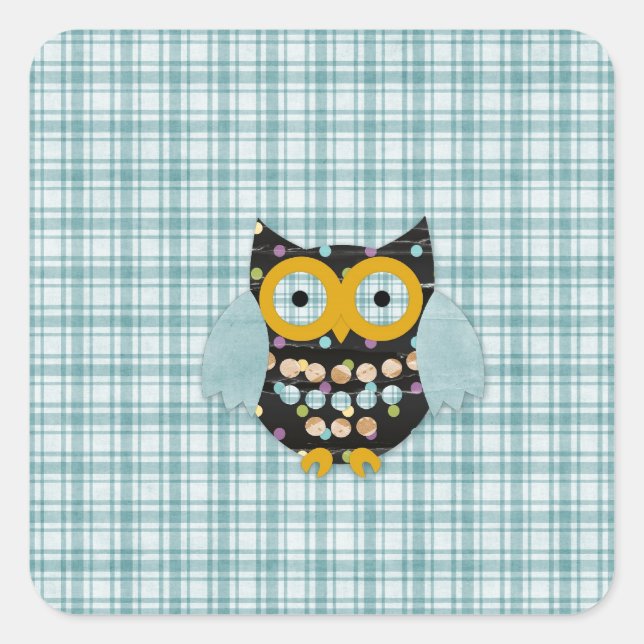 Adesivo Quadrado Happy Hooter Alli (Frente)