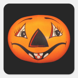Adesivo Quadrado Happy Jack O’ Lanterna Halloween
