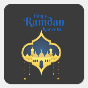 Adesivo Quadrado Happy Ramadan Kareem 2022