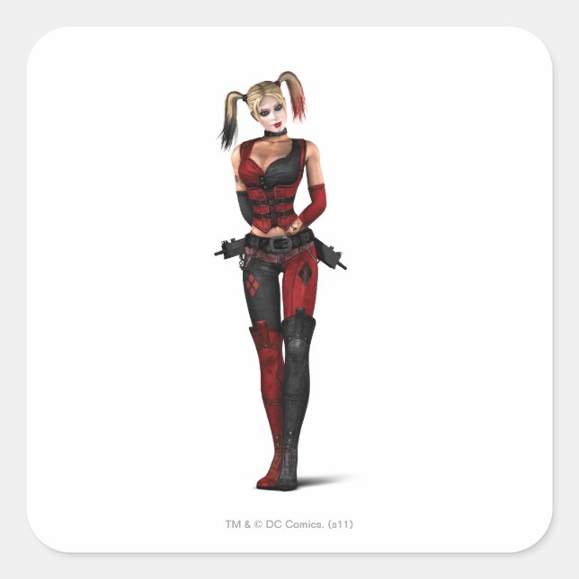 Adesivo Quadrado Harley Quinn (Frente)