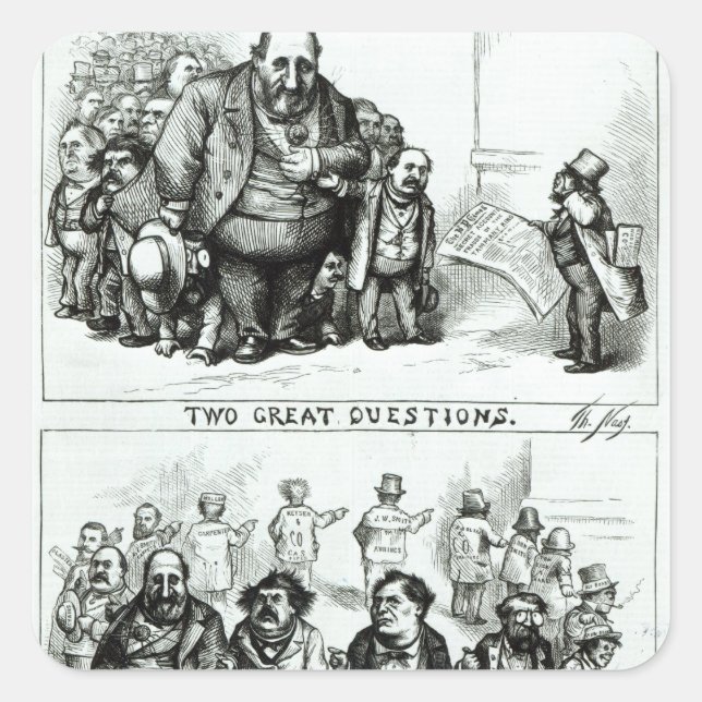 Adesivo Quadrado Harper's Weekly' (Frente)
