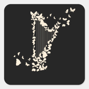 Adesivo Quadrado Harpists