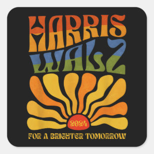 Adesivo Quadrado Harris Waltz Brighter Amanhã Boho Aestético