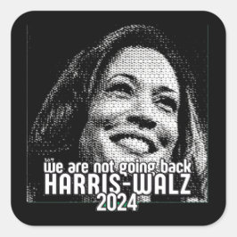 ADESIVO QUADRADO HARRIS-WALZ 2024 NÃO VOLTAMOS