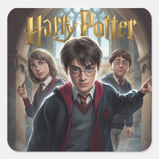 Adesivo Quadrado harry potter (Frente)