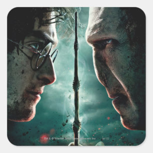 Adesivo Quadrado Harry Potter 7 Parte 2 - Harry vs. Voldemort