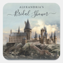 Adesivo Quadrado Harry Potter | Casamento de Hogwarts Chá de Noiva