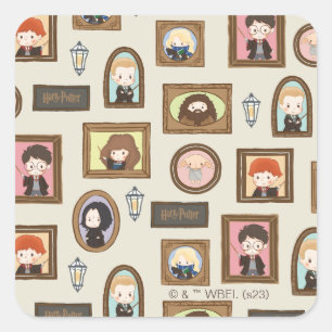 Adesivo Quadrado HARRY POTTER™ Chibi Picture Frame Patterno