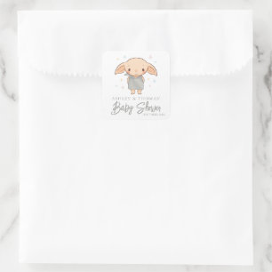 Adesivo Quadrado Harry Potter Simples - Chaveirinho de Dobby para C