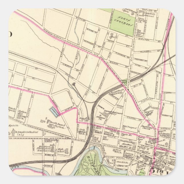 Adesivo Quadrado Hartford, Central (Frente)