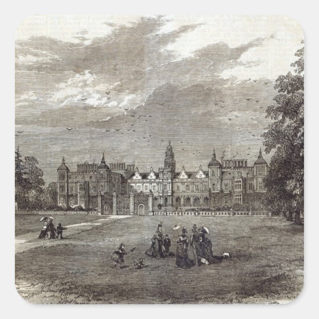Adesivo Quadrado Hatfield House (Frente)