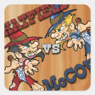 Adesivo Quadrado Hatfield vs McCoy Stickers