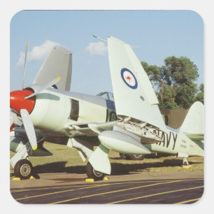 Adesivo Quadrado Hawker Sea Fury no CAF, Minnesota Wing, no