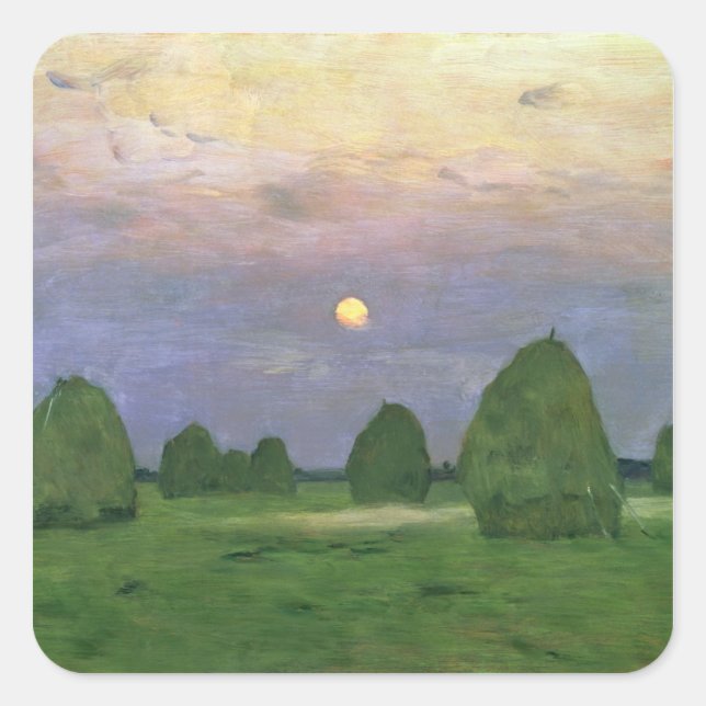 Adesivo Quadrado Hayricks em Dusk, 1899 (Frente)