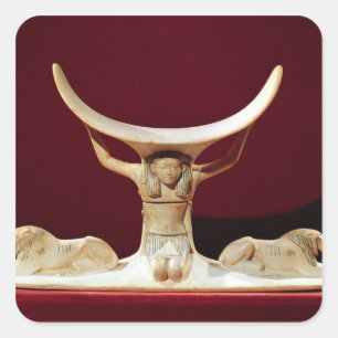Adesivo Quadrado Headrest com Shu, deus egípcio do ar