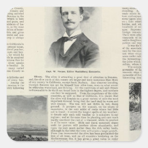 Adesivo Quadrado Healdsburg, Califórnia