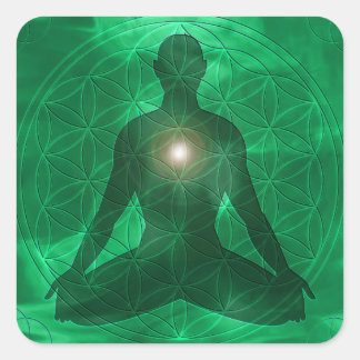 Adesivo Quadrado Heart Chakra Anahata
