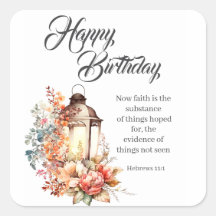 Hebrews 11:1 Christian Birthday Wishes