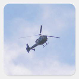Adesivo Quadrado Helicóptero Gazelle