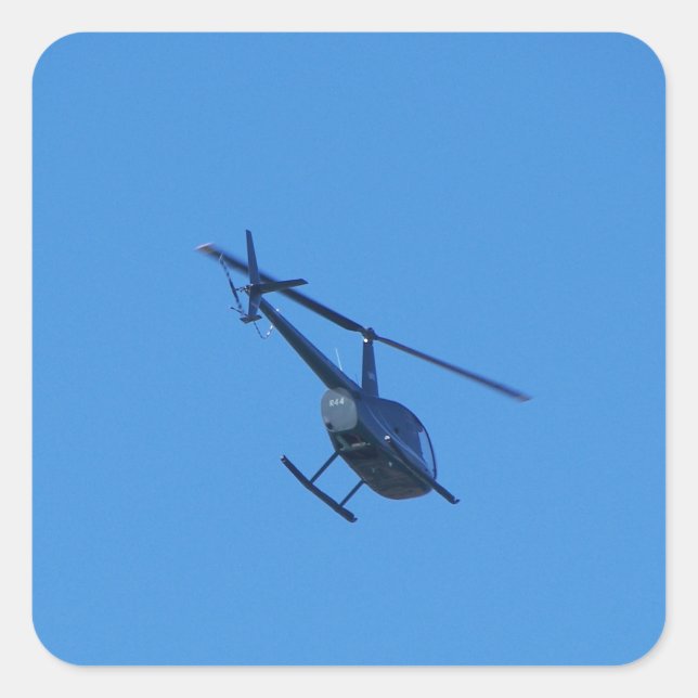 Adesivo Quadrado Helicóptero R44 (Frente)