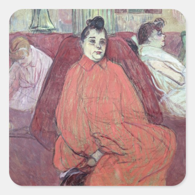 Adesivo Quadrado Henri de Toulouse-Lautrec | Divan, 1893 (Frente)