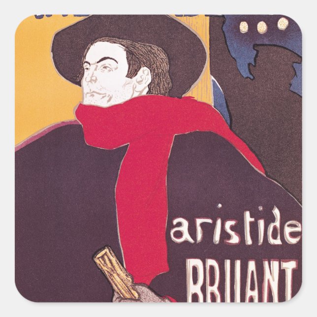Adesivo Quadrado Henri de Toulouse-Lautrec | Publicidade Poster Ari (Frente)