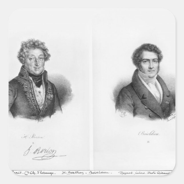 Adesivo Quadrado Henri Montan Berton e Francois Adrien (Frente)