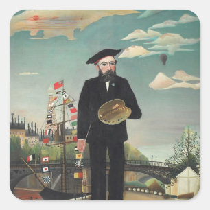 Adesivo Quadrado Henri Rousseau - Eu Mesmo