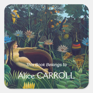 Adesivo Quadrado Henri Rousseau - O Sonho / Le Reve