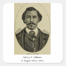 Adesivo Quadrado Henry F. Williams