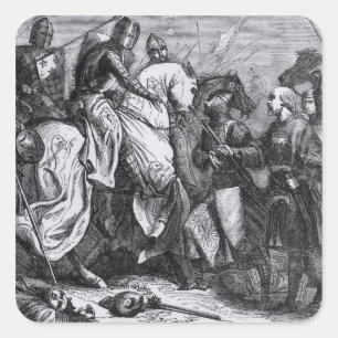 Adesivo Quadrado Henry III na batalha de Lewes, o 14 de maio de
