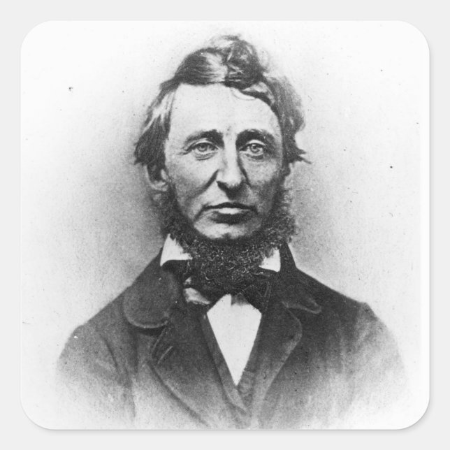 Adesivo Quadrado Henry Thoreau (Frente)