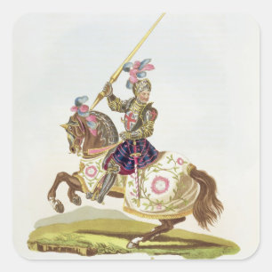 Adesivo Quadrado Henry VIII, rei de Inglaterra (1491-1547) 1525, de