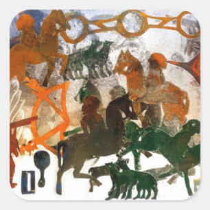 Adesivo Quadrado Herança Pictish