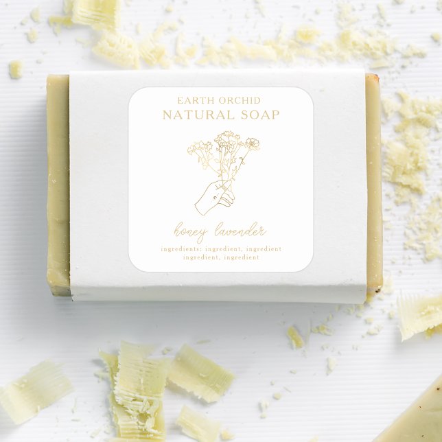 Adesivo Quadrado Herbal + Apothecary Square Sticker (Criador carregado)