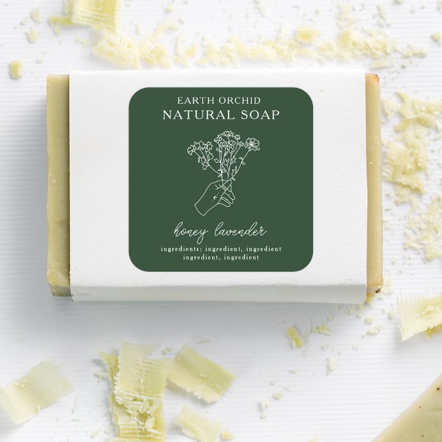 Adesivo Quadrado Herbal + Apothecary Square Sticker (Criador carregado)