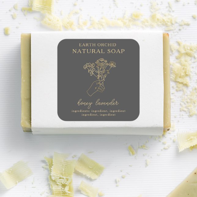 Adesivo Quadrado Herbal + Apothecary Square Sticker (Criador carregado)