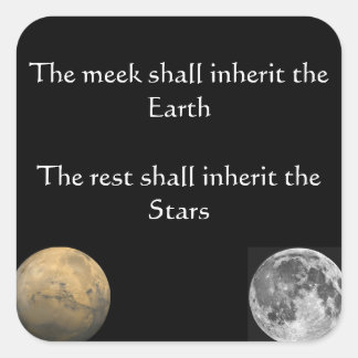 Adesivo Quadrado Herdar as Estrelas! Vinheta para o seu laptop