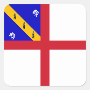 Adesivo Quadrado Herm Flag