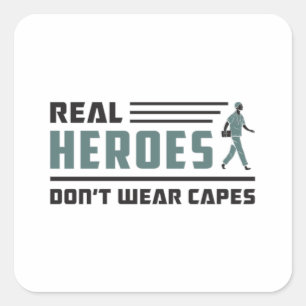 Adesivo Quadrado Heróis Reais Ambulância paramédica EMT EMS Engr