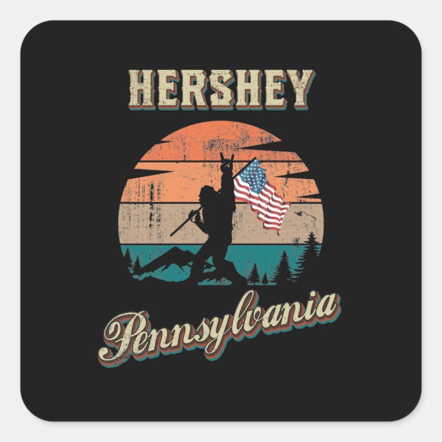 Adesivo Quadrado Hershey Pensilvânia (Frente)