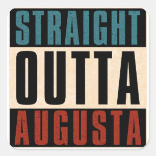 Adesivo Quadrado Hetero de Augusta Georgia GA