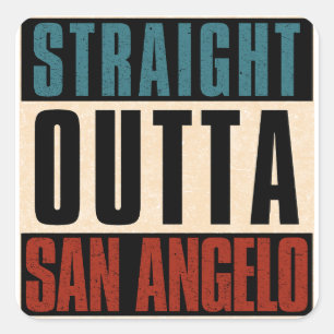 Adesivo Quadrado Hetero de San Angelo Texas TX