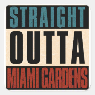 Adesivo Quadrado Hetero fora de Miami Gardens Flórida FL